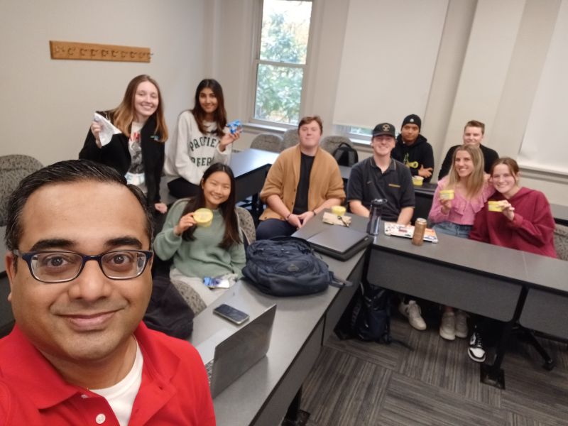 Classroom moment 1 from Abhimanyu Gupta's courses at Saint Louis University